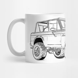 Bronco Wireframe Mug